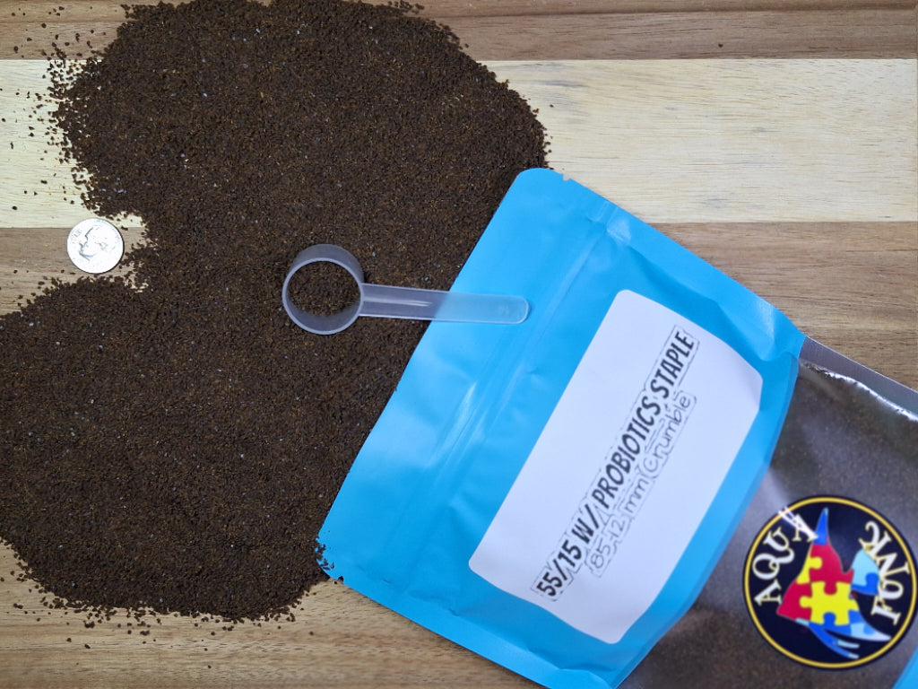 55/15 W/ PROBIOTICS STAPLE .85-1.2 mm Crumble [1LB]