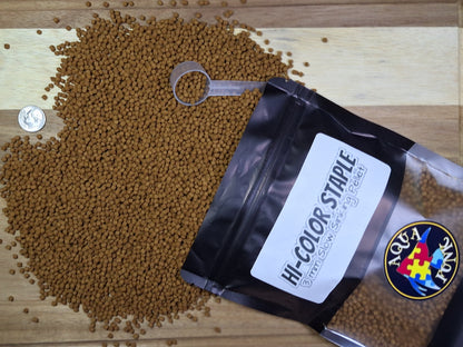 HI-COLOR STAPLE-3 mm Slow Sinking Pellet [1LB]